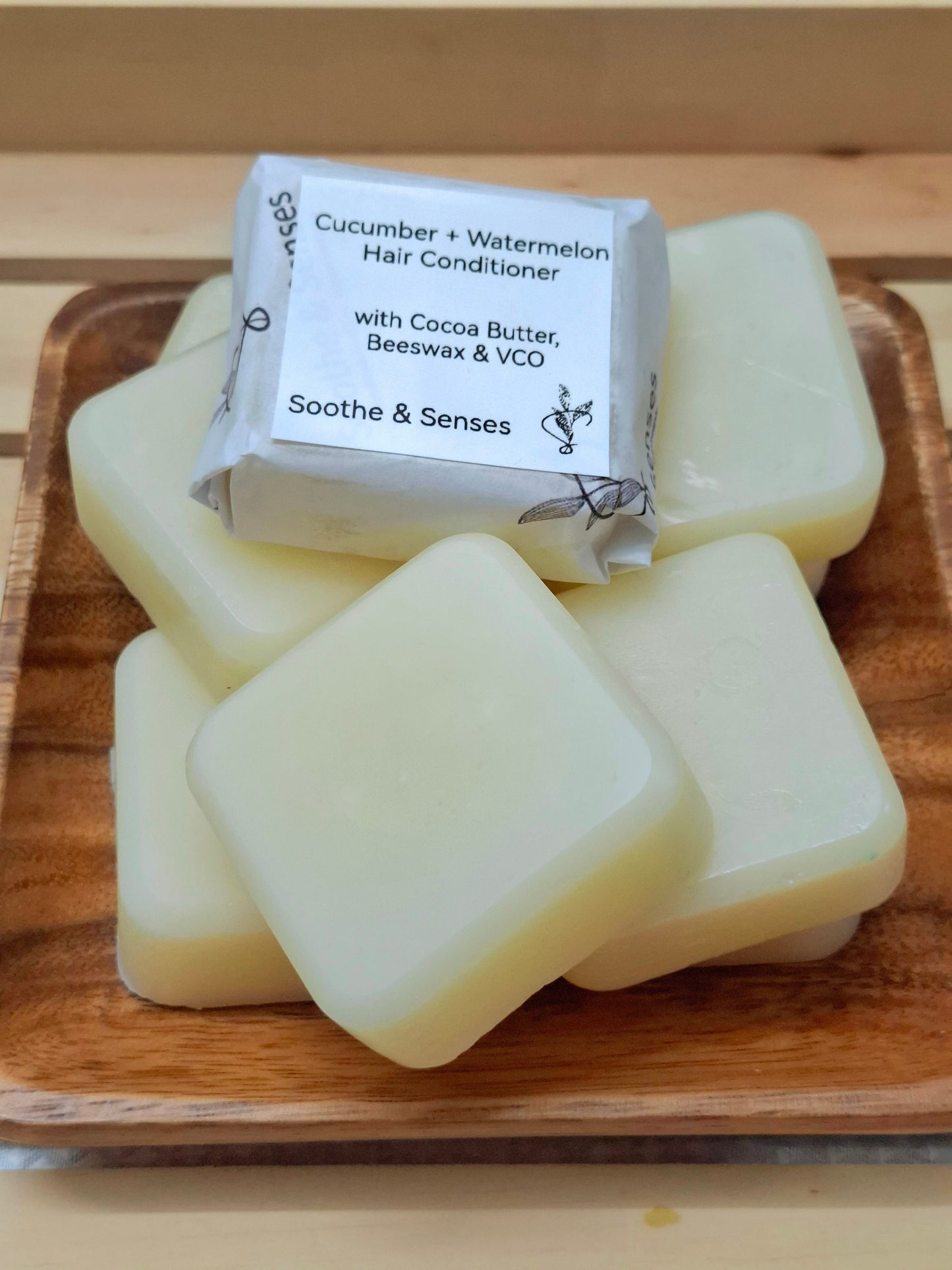 Natural Conditioner Bar 55g - Cucumber + Watermelon