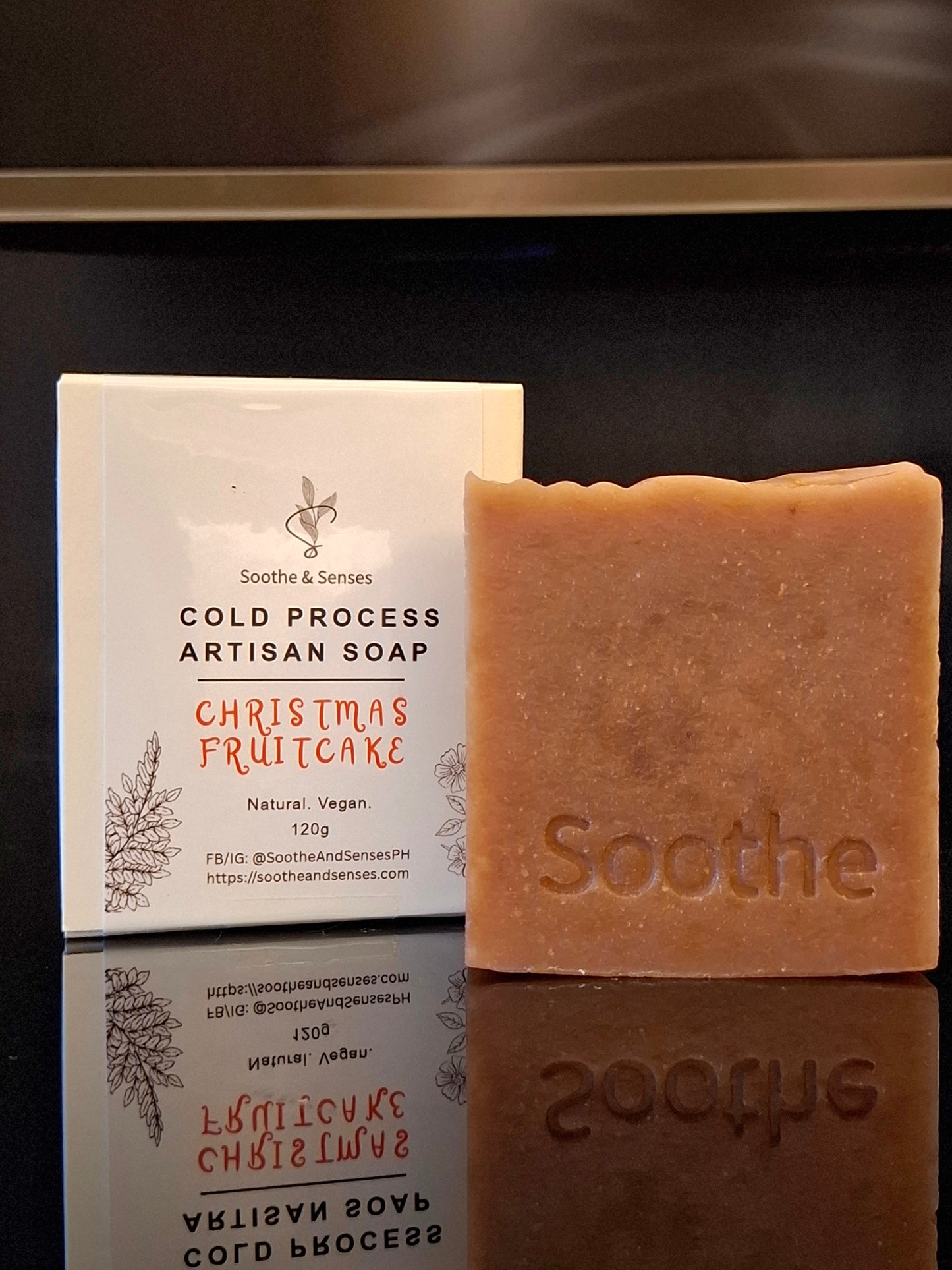 2025 Christmas Fruitcake Natural Cold Processed Handmade Bar/ Artisan Soap