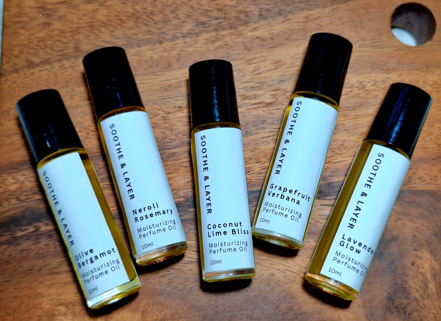 Soothe & Layer Moisturising Perfume Oil Collection - Coconut Lime Bliss 10ml Roll-On Glass Bottle