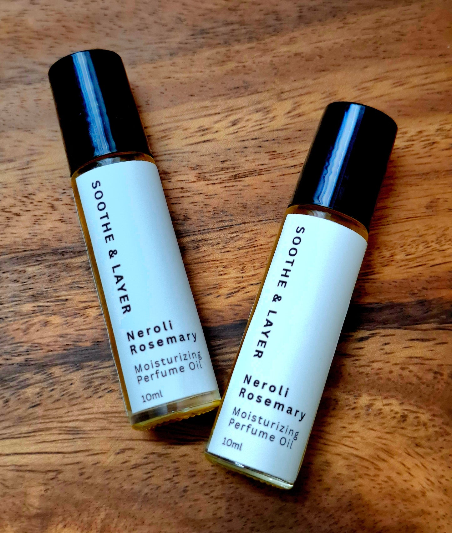 Soothe & Layer Moisturising Perfume Oil Collection - Neroli Rosemary 10ml Roll-On Glass Bottle