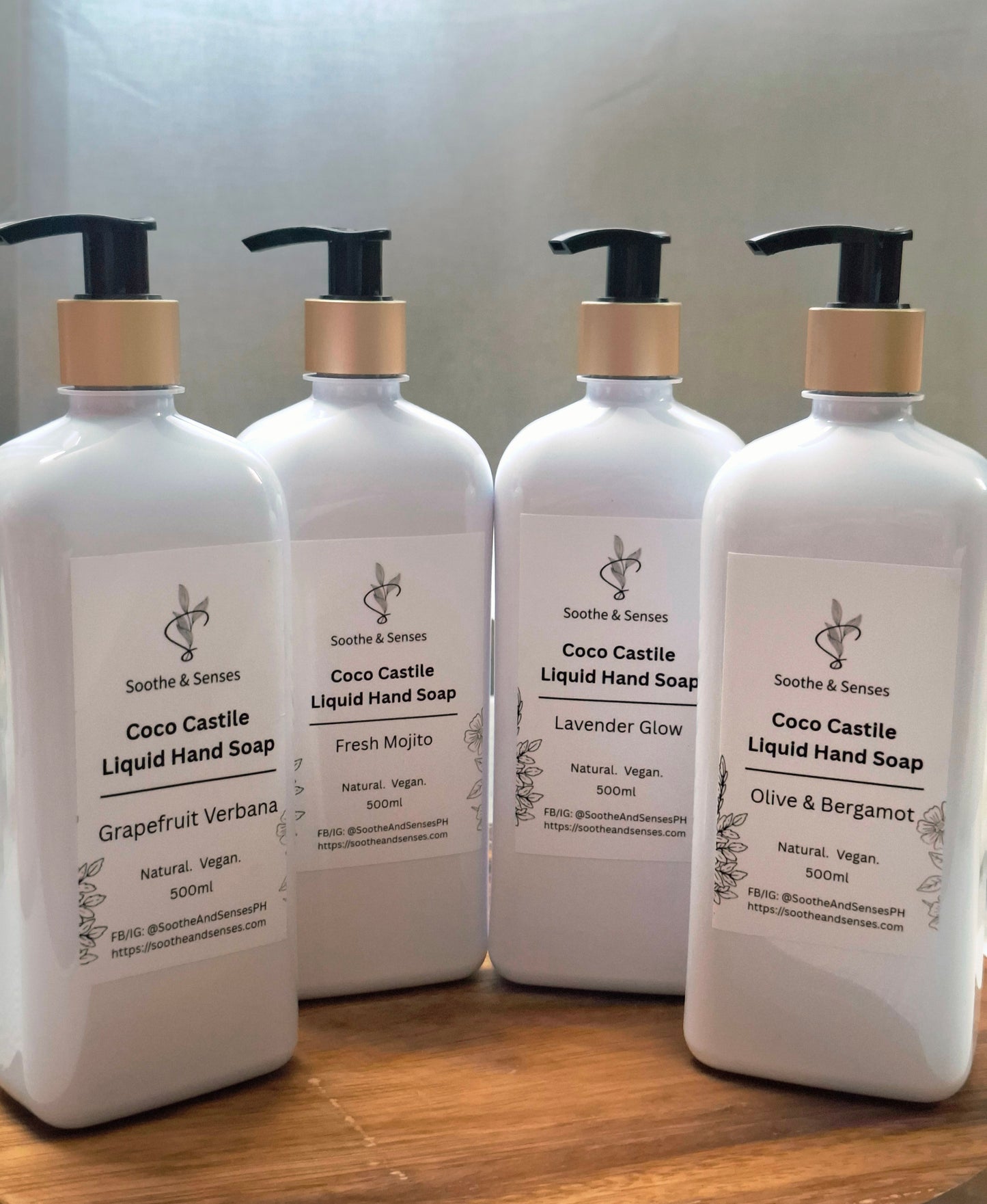 Coco Castile Liquid Hand Soap 500ml - Olive & Bergamot