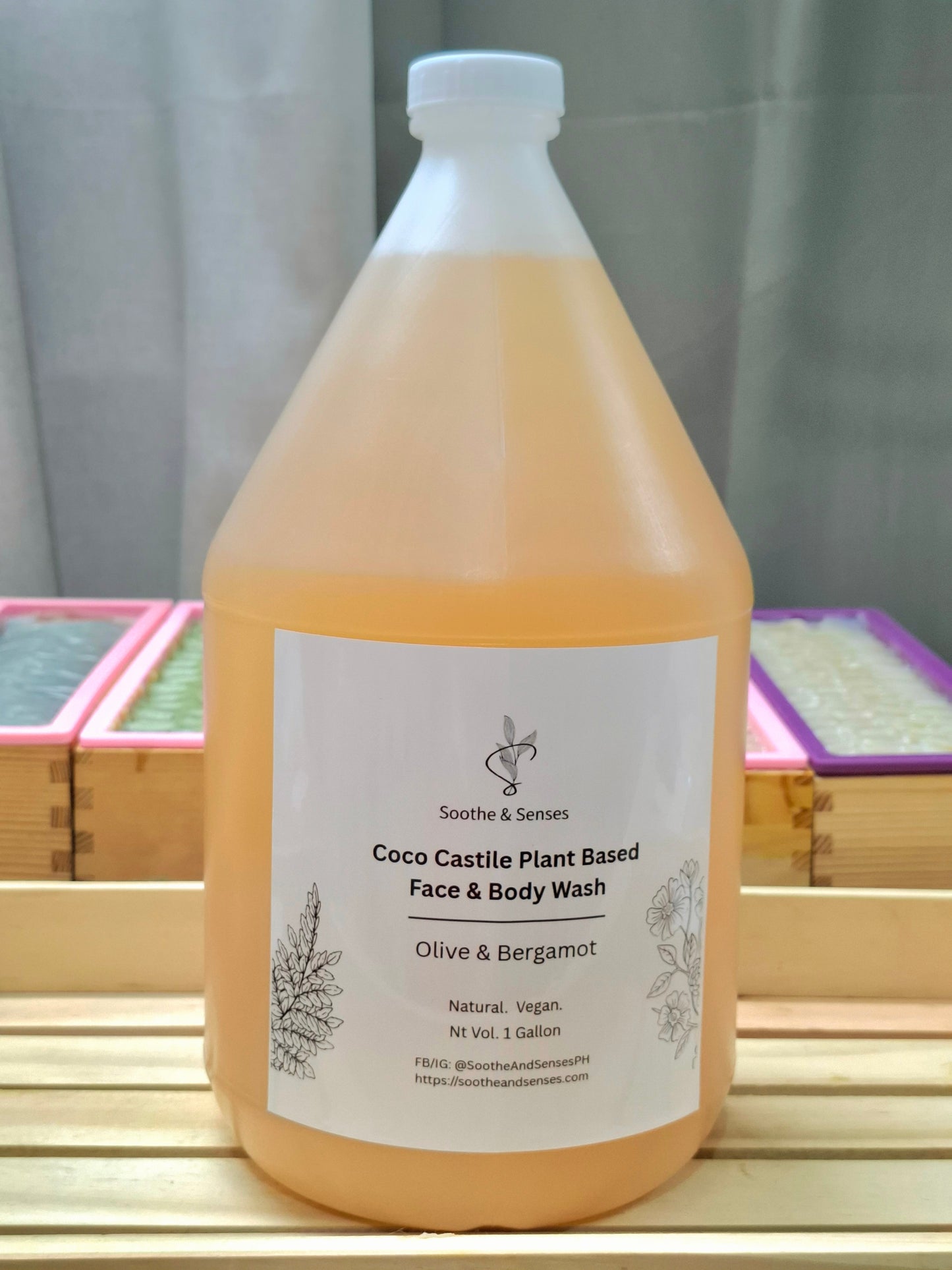 Coco Castile Plant Based Face & Body Wash - Olive & Bergamot