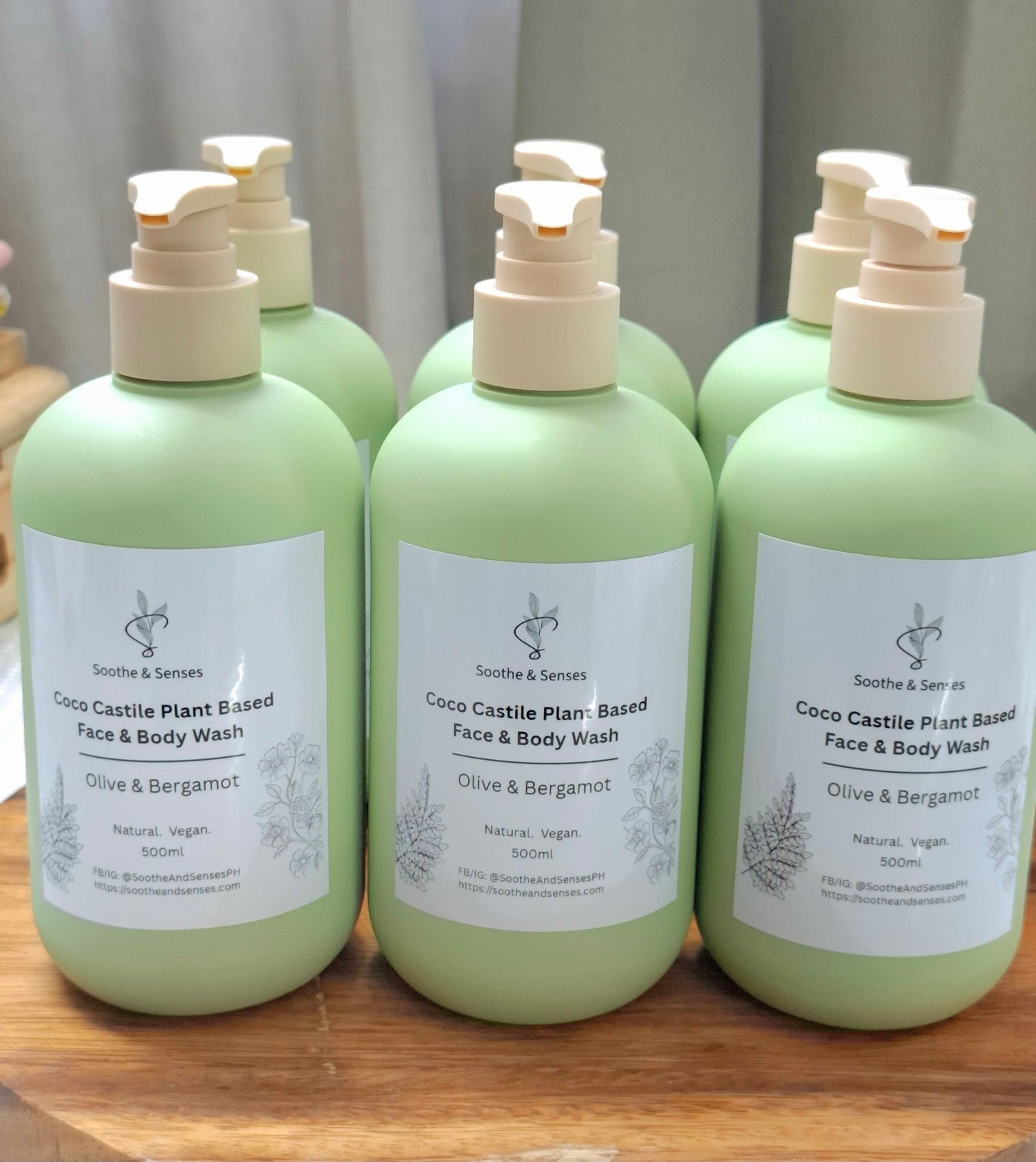 Coco Castile Plant Based Face & Body Wash - Olive & Bergamot