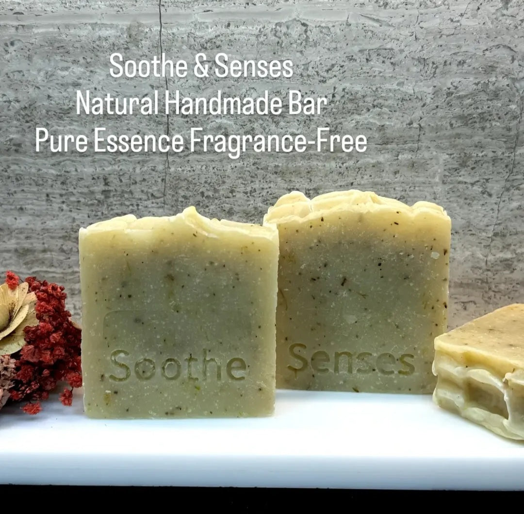 Pure Essence Fragrance-Free Natural Cold Processed Handmade Bar/ Artisan Soap