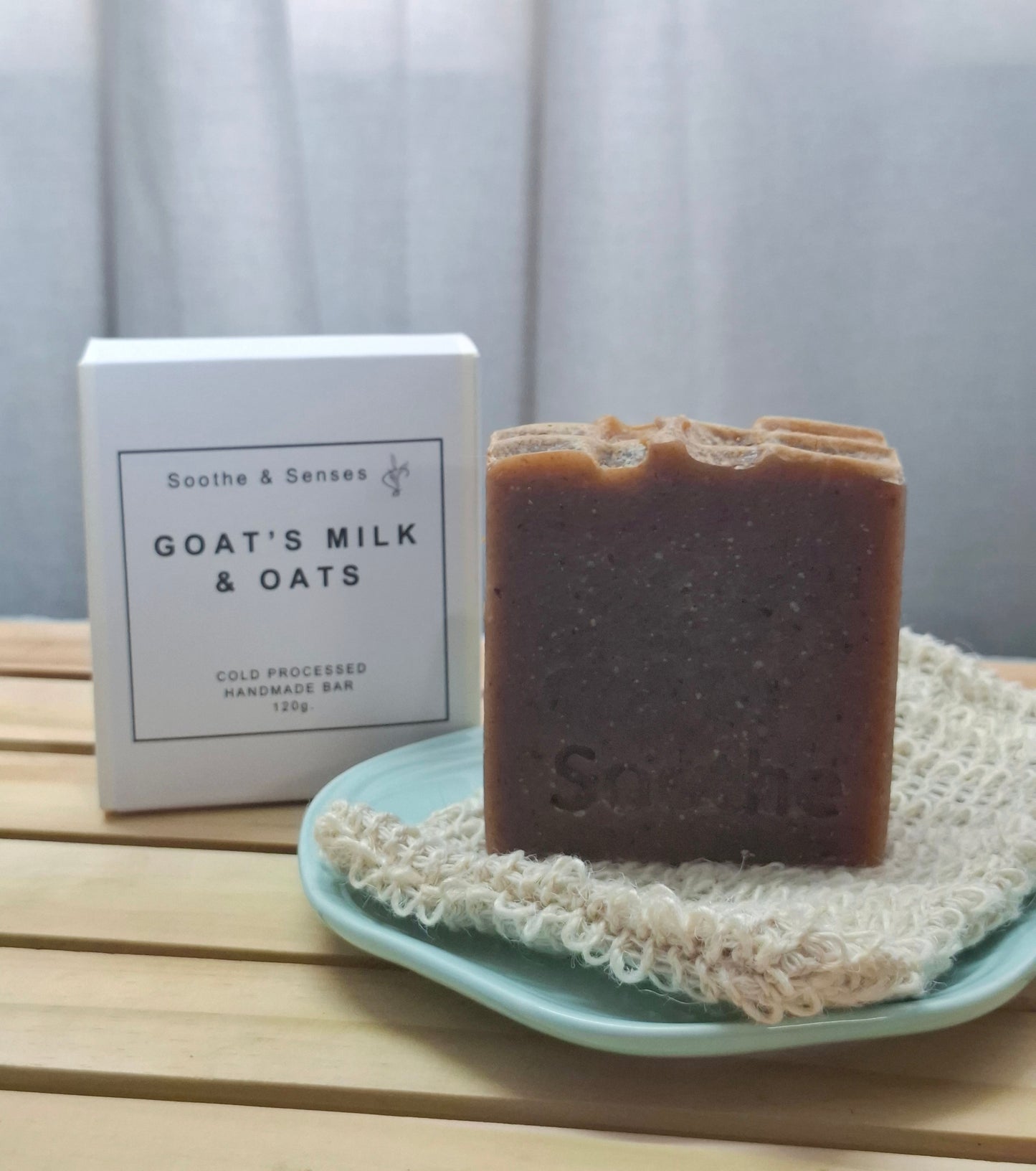 Goat's Milk & Oats Natural Cold Processed Handmade Bar/ Artisan Soap