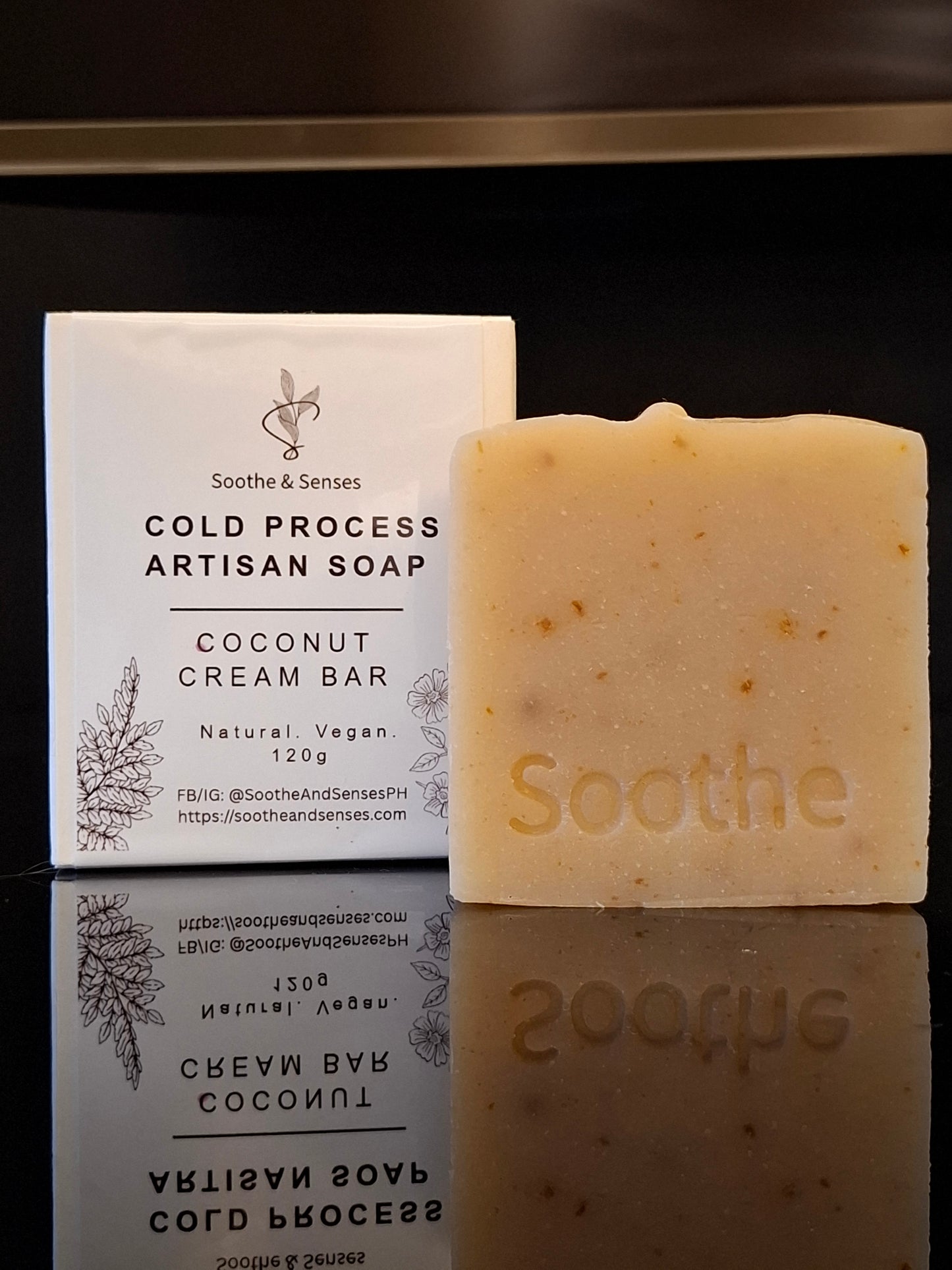 Coconut Cream Bar Natural Cold Processed Handmade Bar/ Artisan Soap