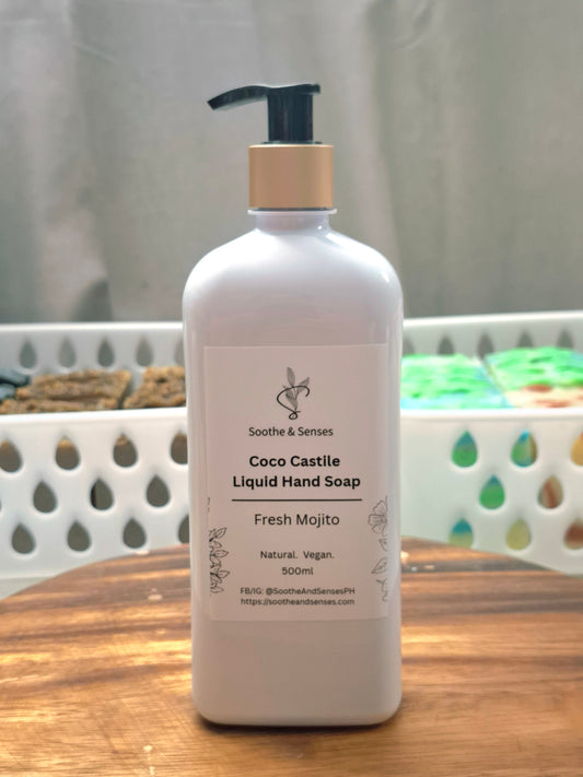 Coco Castile Liquid Hand Soap 500ml - Fresh Mojijto