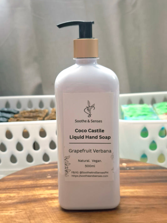 Coco Castile Liquid Hand Soap 500ml - Grapefruit Verbana