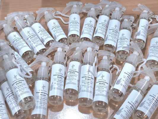 Scented Sanitizer Alcohol 50ml Pocket Spray Gift Set