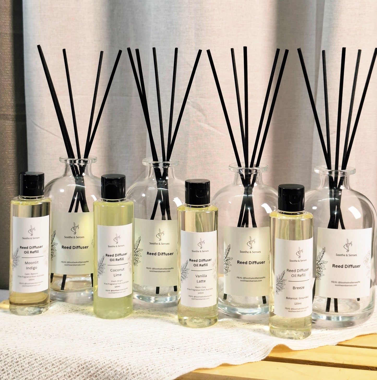 Soothe & Senses Reed Diffuser Collection - Home Vessel Set
