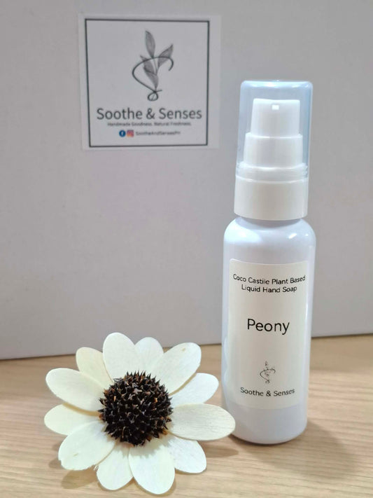 Coco Castile Liquid Hand Soap 50ml - Peony