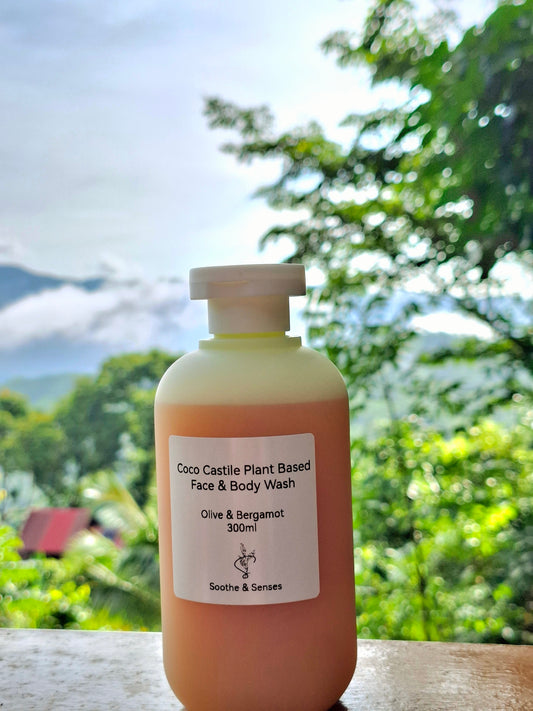 Coco Castile Plant Based Face & Body Wash - Olive & Bergamot