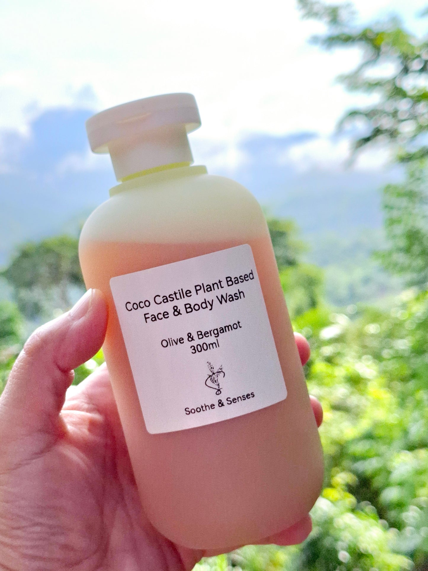 Coco Castile Plant Based Face & Body Wash - Olive & Bergamot