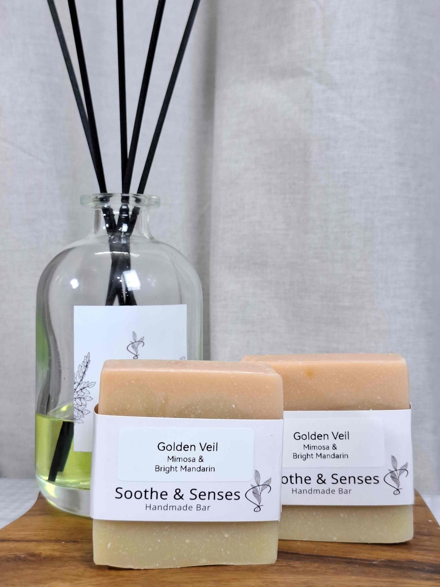 Golden Veil Natural Cold Processed Handmade Bar/ Artisan Soap