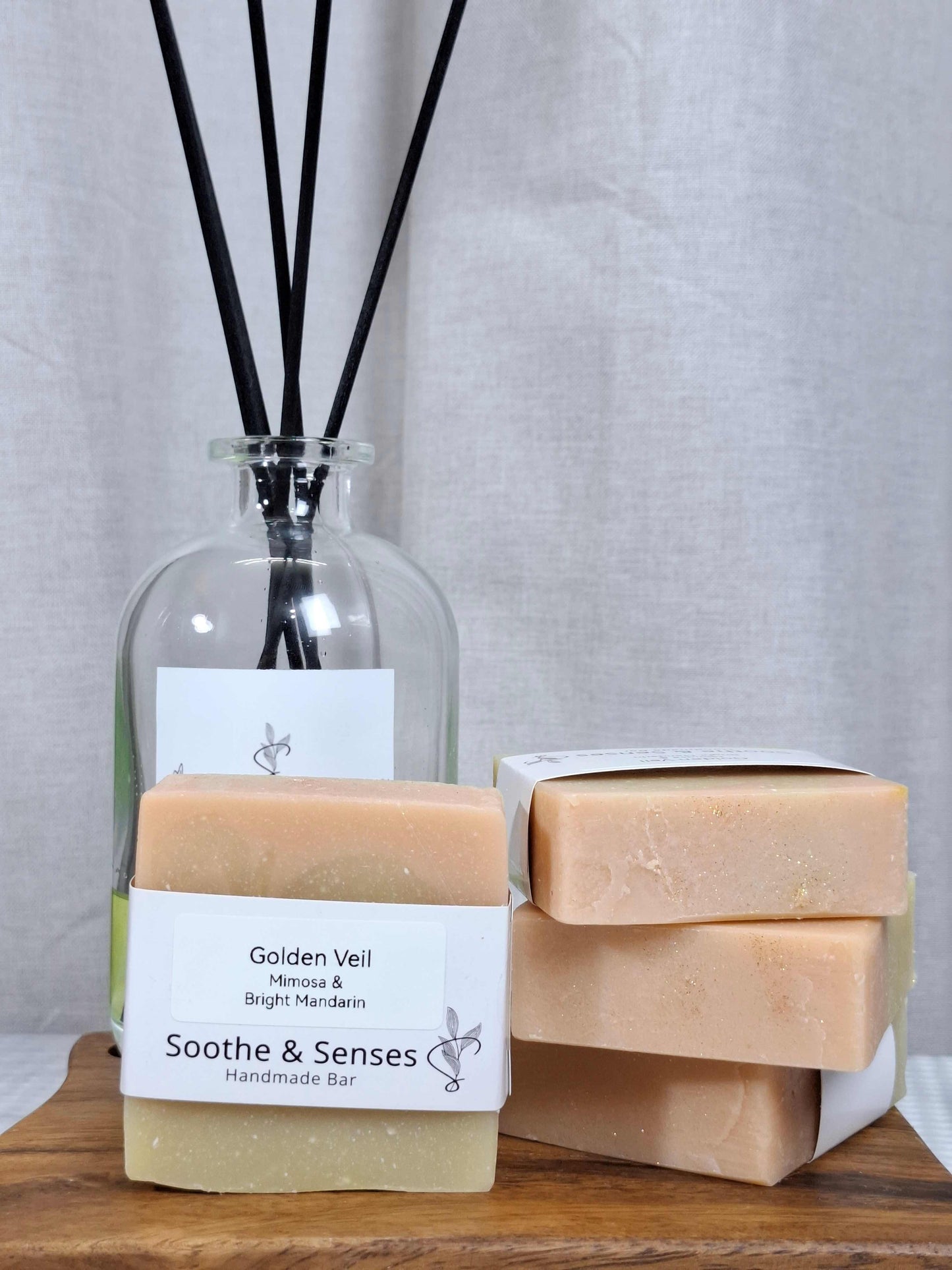 Golden Veil Natural Cold Processed Handmade Bar/ Artisan Soap