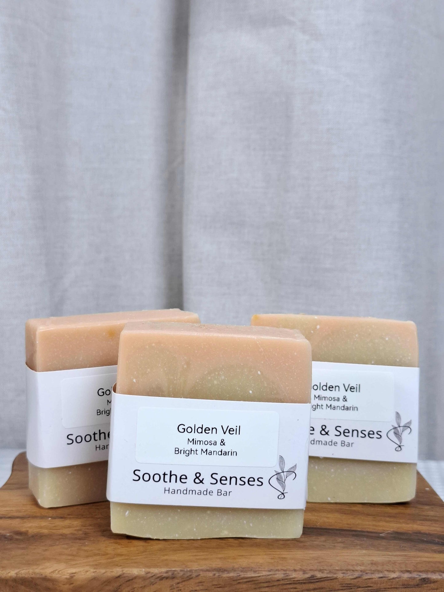 Golden Veil Natural Cold Processed Handmade Bar/ Artisan Soap