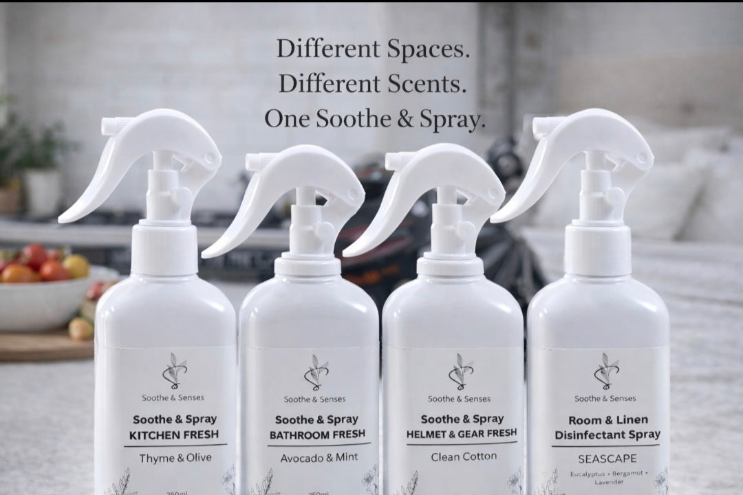Soothe & Spray - HOME & LINEN COLLECTION Anti-Bacterial Disinfectant Spray for Home, Office, Car Use 250ML