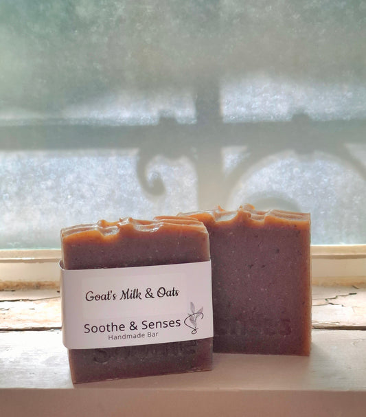 Goat's Milk & Oats Natural Cold Processed Handmade Bar/ Artisan Soap
