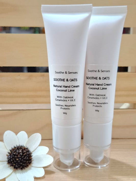 Soothe & Oats Natural Hand Cream 50g - Coconut Lime