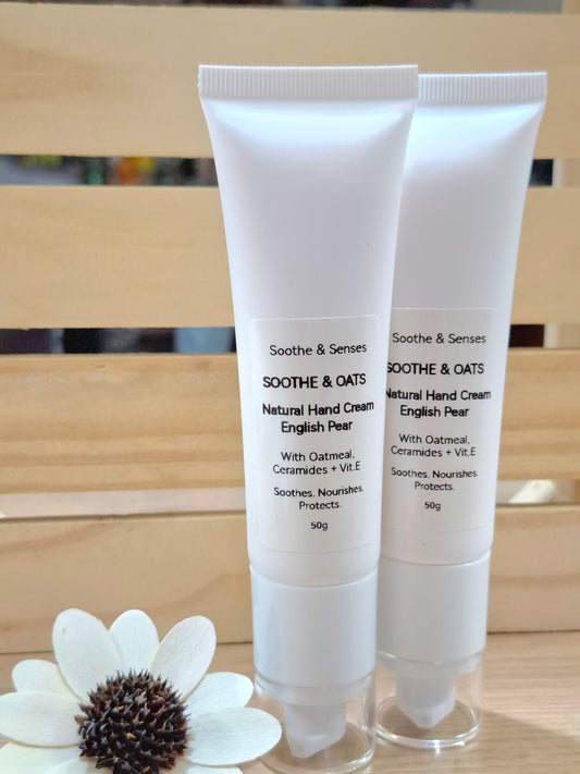 Soothe & Oats Natural Hand Cream 50g - English Pear