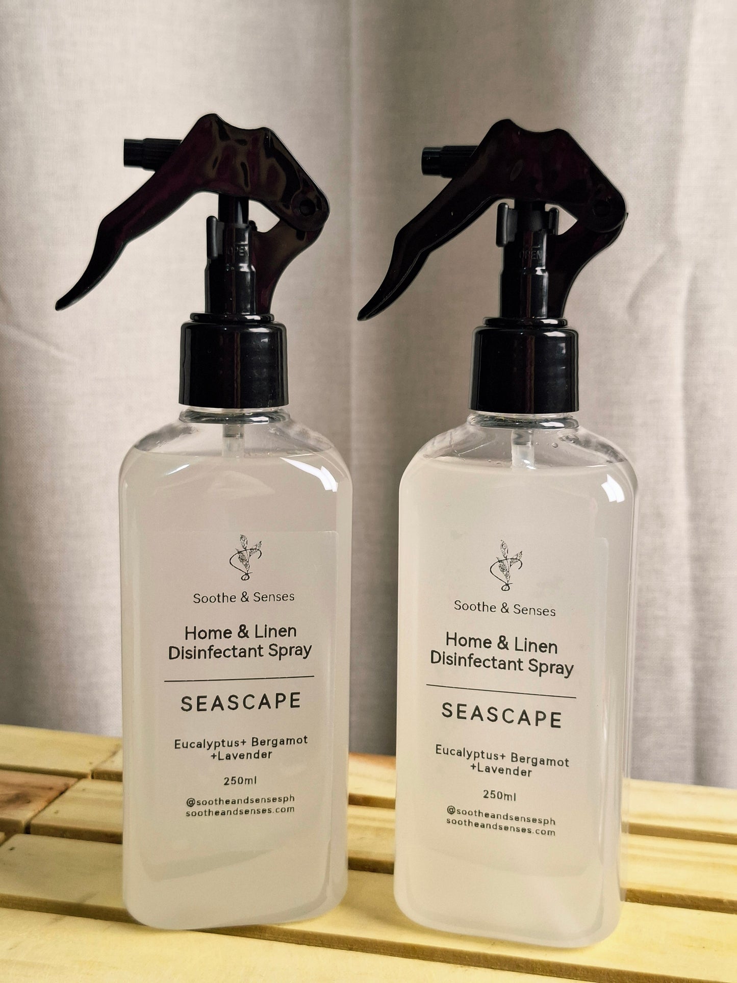 Soothe & Spray - HOME & LINEN COLLECTION Anti-Bacterial Disinfectant Spray for Home, Office, Car Use 250ML