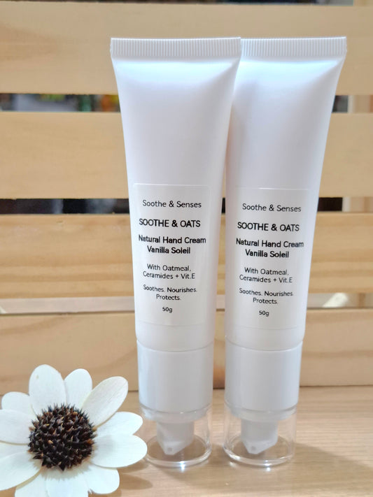 Soothe & Oats Natural Hand Cream 50g - Vanilla Soleil