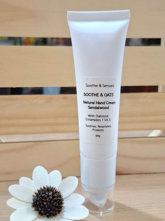 Soothe & Oats Natural Hand Cream 50g - Sandalwood
