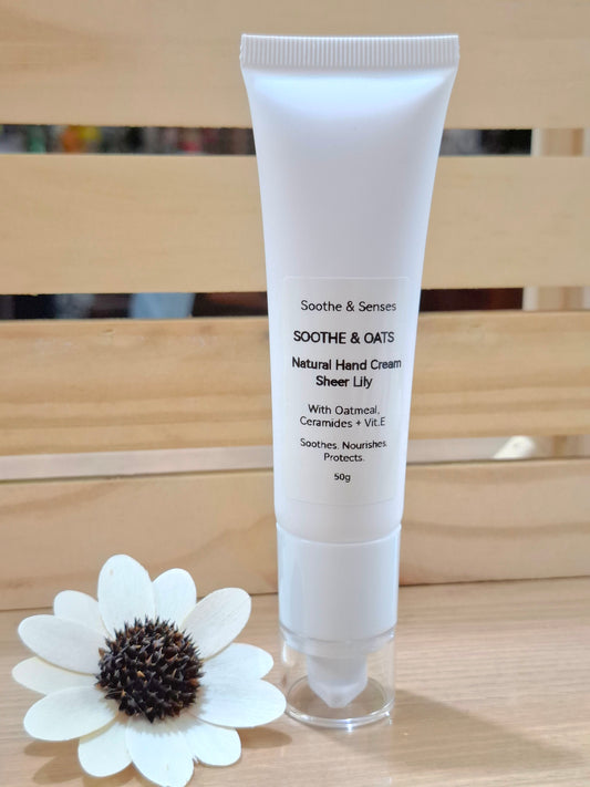 Soothe & Oats Natural Hand Cream 50g - Sheer Lily